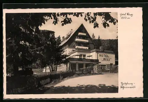 AK Spitzberg /Böhmerwald, Hotel Rixi