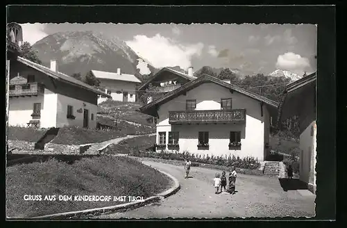 AK Imst, Kinderdorf Imst - Ortspartie