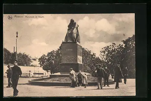 AK Moscou, Monument de Gogol