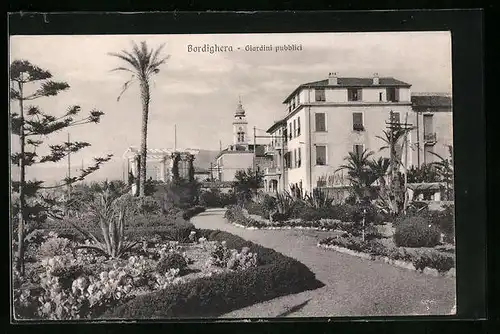 AK Bordighera, Giardini pubblici