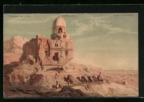 Künstler-AK Ägypten, Chalifengräber