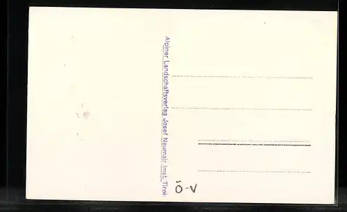 AK Lech a. A., Ortsansicht mit Karspitze
