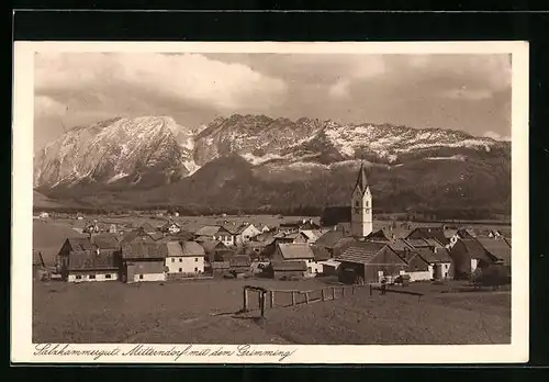 AK Mitterndorf, Gesamtansicht mit dem Grimming