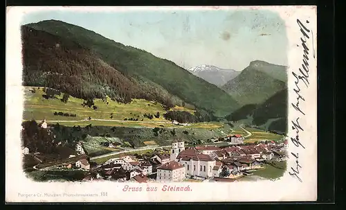 AK Steinach, Ortsansicht aus der Vogelschau