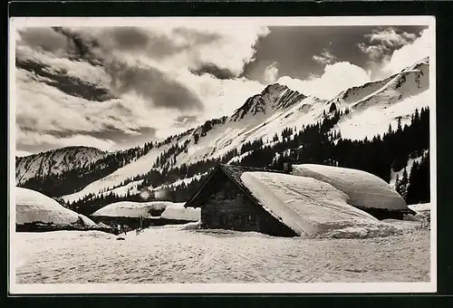 AK Hirschberg, Häuser im Schnee