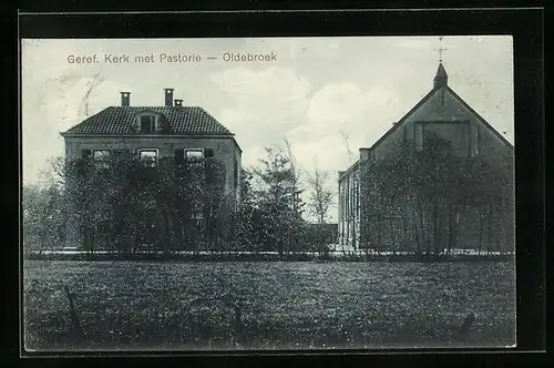 AK Oldebroek, Geref. Kerk met Pastorie