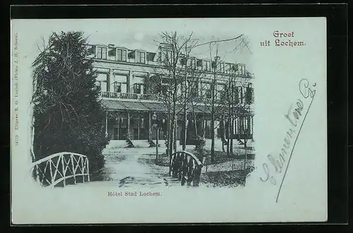 Mondschein-AK Lochem, Hotel Stad Lochem