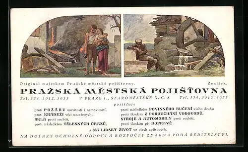 AK Prag / Praha, Mestska Pojistovna