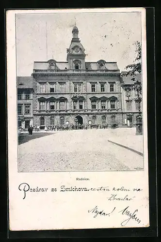 AK Prag / Praha, Smichov Radnice