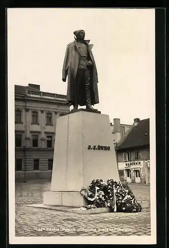 AK Prag / Praha, Pomnik plukovnika Svece na Pohorelci