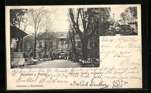 AK Prag / Praha, Strelecky Ostrov: Restaurace