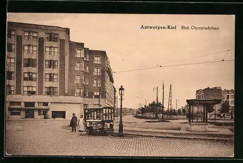 AK Antwerpen-Kiel, Blok Olympiadelaan, Zeitungs-Kiosk