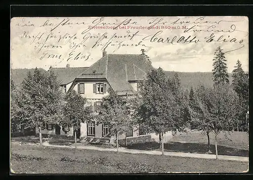 AK Zwieselberg bei Freudenstadt, Hotel und Pension Hirsch Besitzer Rudolf Laufer