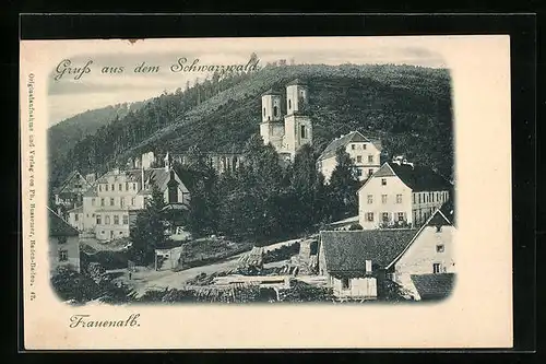 AK Frauenalb /Schwarzwald, Ortspartie