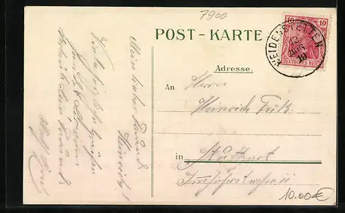 Lithographie Ulm, Der Schneider von Ulm, Münster