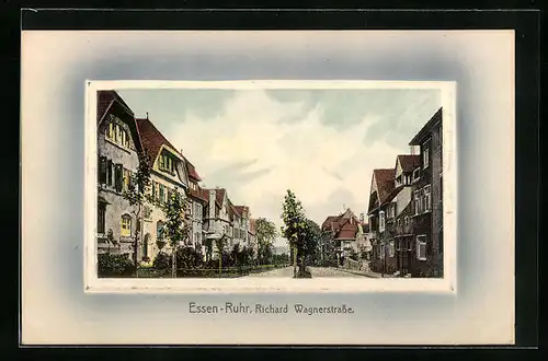 AK Essen /Ruhr, Richard-Wagnerstrasse, Passepartout