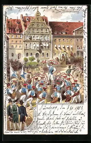 Lithographie Nürnberg, Der Büttnerstanz