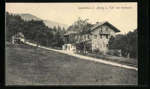AK Feilnbach, Gasthaus zum Berg und Tal