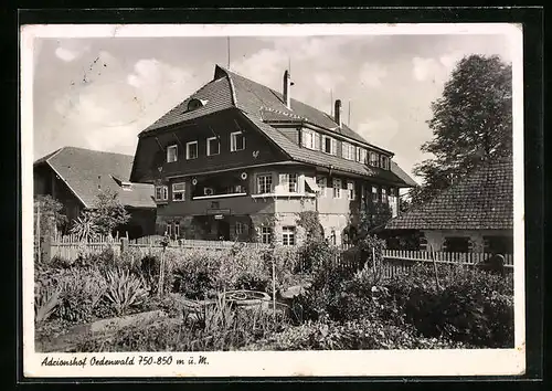 AK Oedenwald, Adrionshof - Schwarzwald-Gasthaus