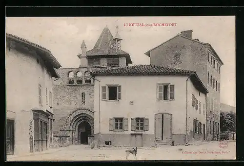 AK L`Hopital-sous-Rochefort, Un Coin de la Ville
