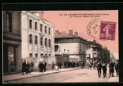 AK Le Chambon-Feugerolles, Le Nouvel Hotel de Ville