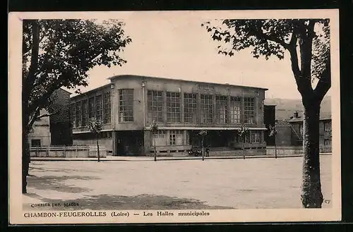 AK Le Chambon-Feugerolles, Les Halles municipales