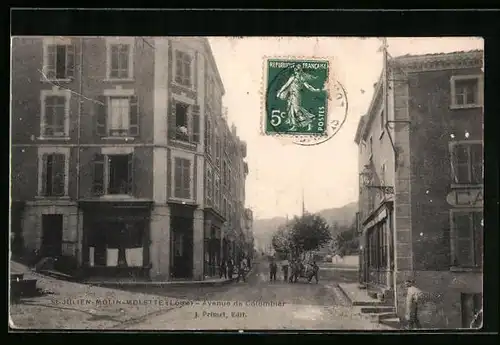 AK Saint-Julien-Molin-Molette, Avenue de Colombier