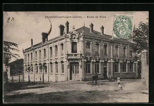 AK Chazelles-sur-Lyon, Ecole de filles