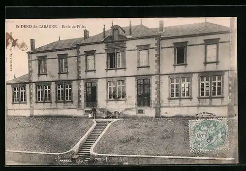 AK Saint-Denis-de-Cabanne, Ecole de Filles