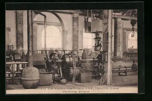 AK Lorette, Société des Aciers Comprimés A. G. P., Dégrossissage des barres