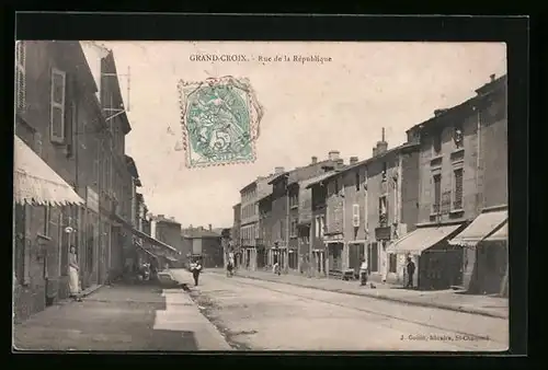 AK Grand-Croix, Rue de la République