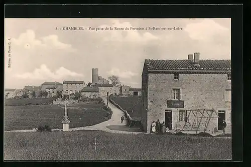 AK Chambles, Vue prise de la Route du Pertuiset à Saint-Rambert-sur-Loire
