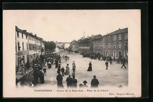 AK Panissières, Course de la Saint-Jean, Place de la Liberté
