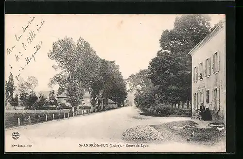 AK Saint-André-le-Puy, Route de Lyon