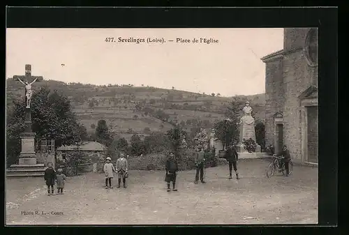 AK Sevelinges, Place de l`Eglise