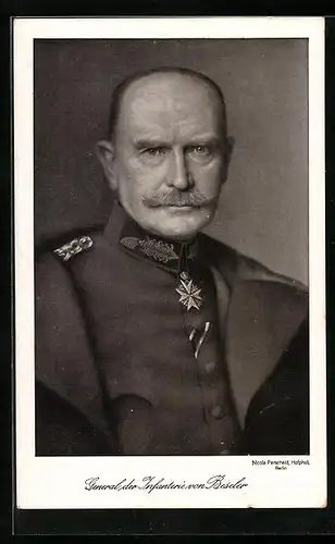 AK General der Infanterie von Beseler, Halbporträt in Uniform