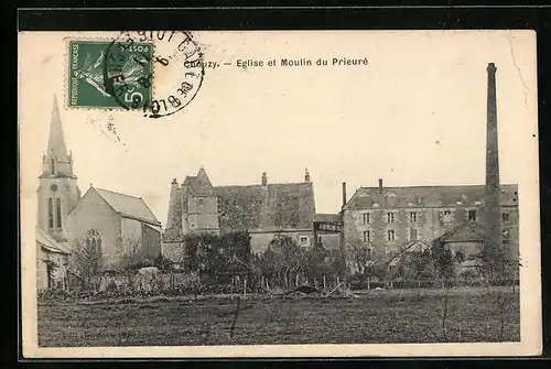 AK Chouzy, Eglise et Moulin du Prieuré
