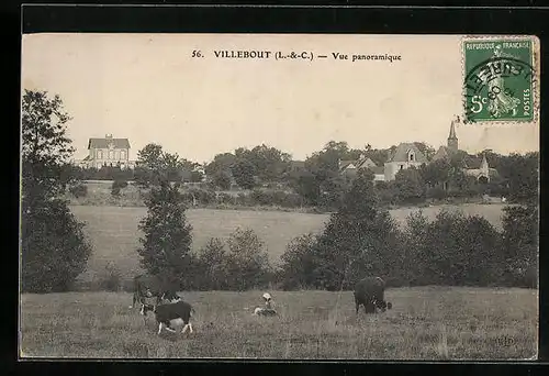 AK Villebout, Vue panoramique