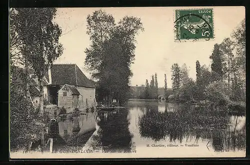 AK Le Gué-du-Loir, Vue sur la Rivière