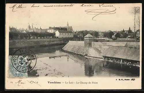 AK Vendome, Le Loir, Le Champ de Foire