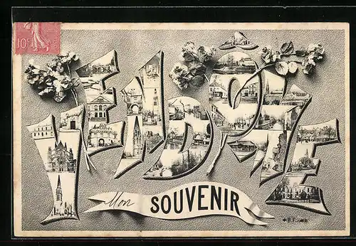 AK Vendome, Les impressions de la ville dans les lettres Vendome