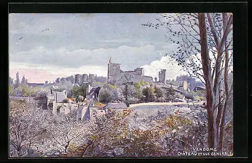 AK Vendome, Chateau et Vue Générale
