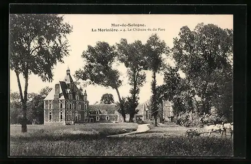 AK Mur-de-Sologne, La Morinière, Le Chateau vu du Parc