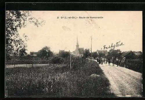 AK Gy-en-Sologne, Route de Romorantin