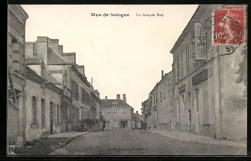 AK Mur-de-Sologne, La Grande Rue