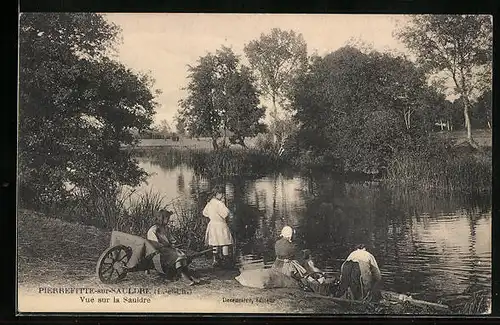AK Pierrefitte-sur-Sauldre, Vue sur la Sauldre