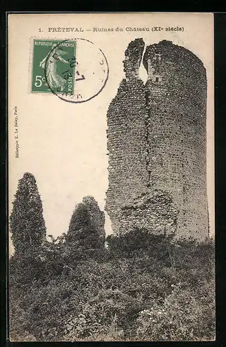 AK Fréteval, Ruines du Chateau