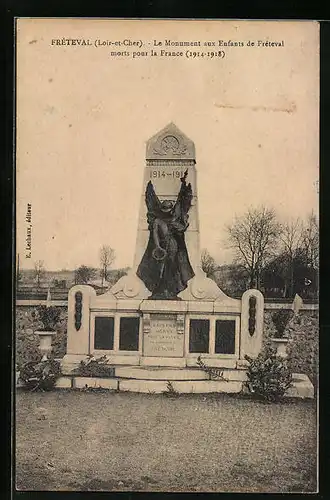 AK Fréteval, Le Monument aux Enfants de Fréteval morts pour la France 1914-1918