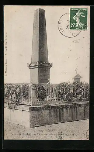 AK Josnes, Monument Commémoratif de 1870