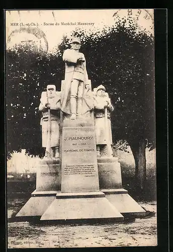 AK Mer, Statue du Maréchal Maunoury